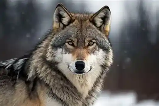 Kurt (Canis lupus) doğal yaşam alanında görüntülenmiştir.