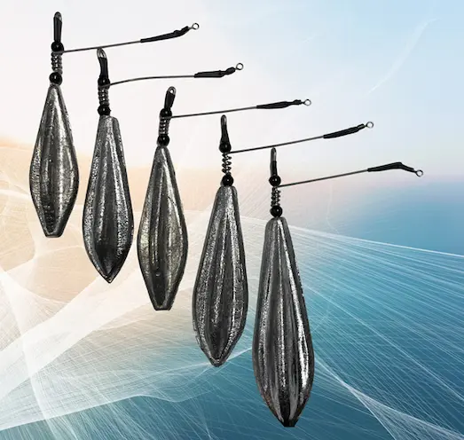 Surf Casting: Başlangıç Takım ve Ekipman Seçimi 4 Surf casting kurşunu, uzak atış ve doğru hedefleme için kullanılan balıkçılık ekipmanı.