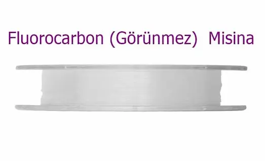 Misina Çeşitleri Nelerdir Fluorocarbon (görünmez) özellikli misina ve balık avında kullanım örneği